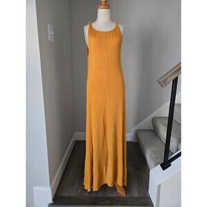 Zara 100% Viscose Knit Knotted Maxi Dress size S